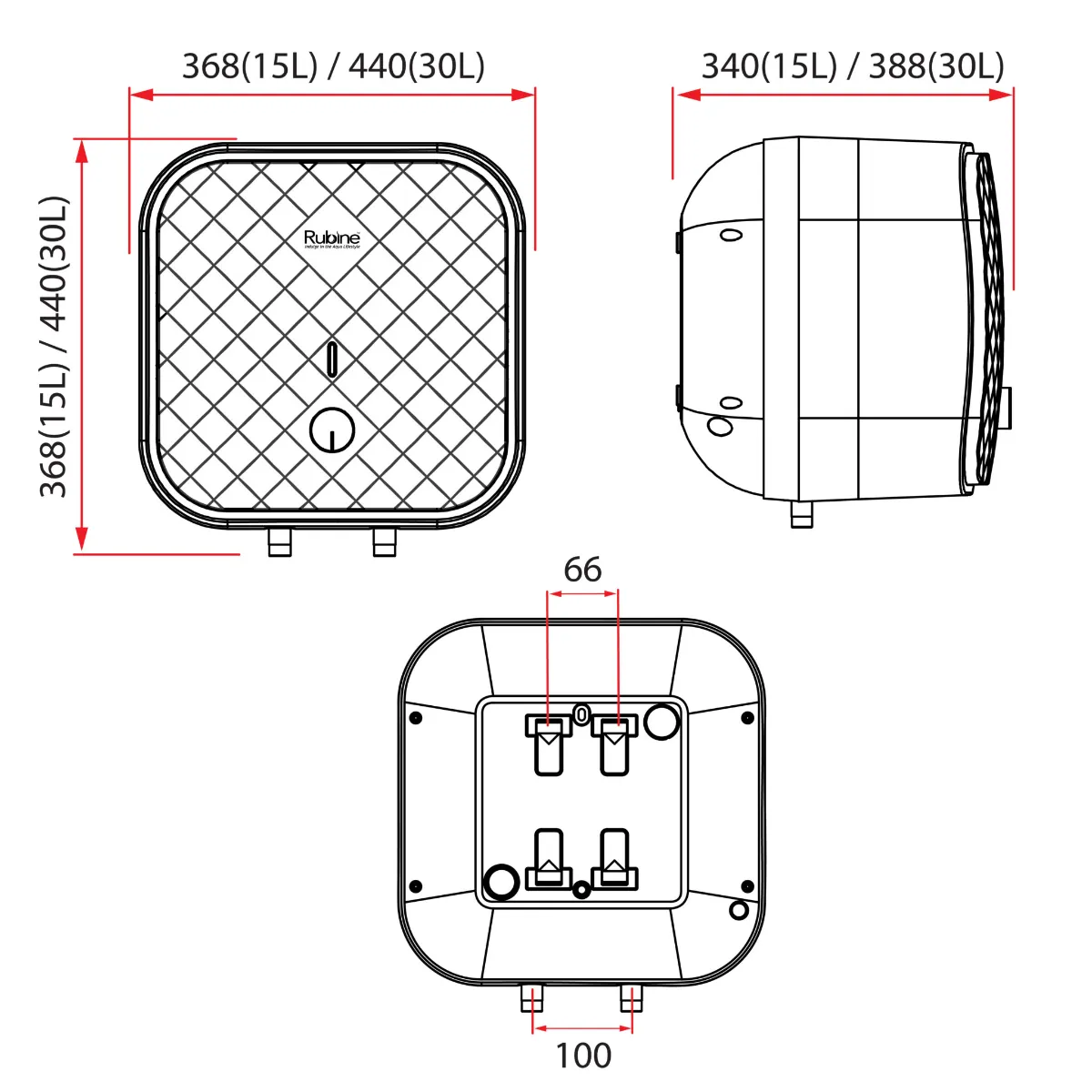 Rubine MT 15W Storage Heater - view 3